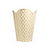 Ivory and Gold Toile Waste Bin