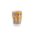 Hand Painted, Striped Moroccan Cups from Fez, set of 4