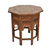 Bone Inlay Side Table with Floral Top