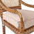 Deep Chair Cushion, Blush Stripe