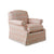 Pair of Custom Pierre Frey Upholstered Chairs and Ottoman