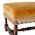 17th Century Hand Carved Ottoman with Velvet Cushion