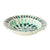Hand Painted Green and Grey Serving Bowl