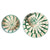 Hand Painted Pinwheel Dinnerware, Green