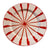 Hand Painted Pinwheel Dinnerware, Red