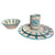 Hand Painted Pinwheel Dinnerware, Turquoise