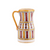 Small Hand Painted, Striped Moroccan Vase from Fez