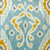 Blue and Yellow Ikat Round Tablecloth