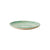 Green and White Intricately Painted Decorative Plate