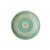 Green and White Intricately Painted Decorative Plate